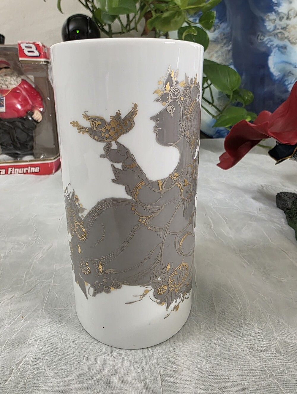Vintage Porcelain Rosenthal Line Bjorn Wiinblad Samuramat Vase Germany